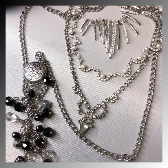 ON HOLD Vintage Now Jewelry Lot Rhinestone Crystal Glass NY Natasha PD Natasha - Picture 12 of 16